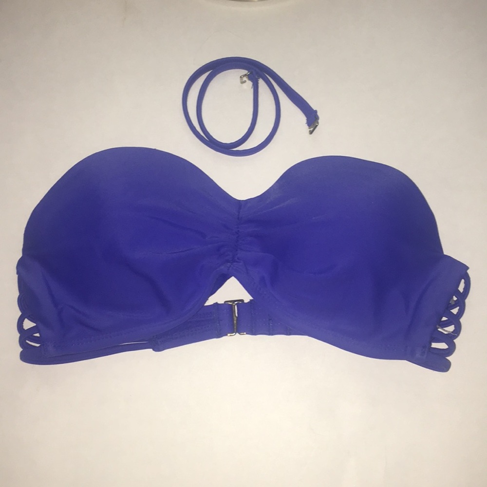 Urban sea blue strapless bathing suit small